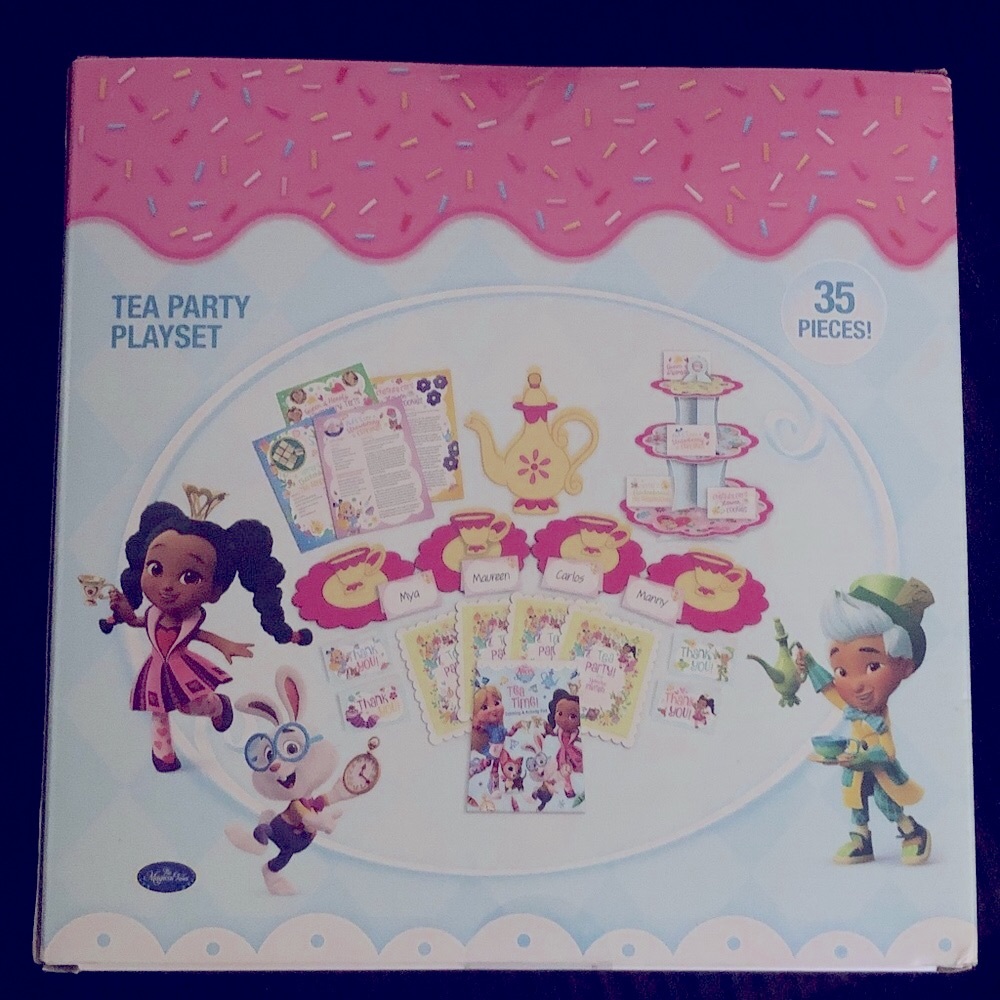 Tea Party Playset with Pink and Yellow Accents - Picture 2 of 10